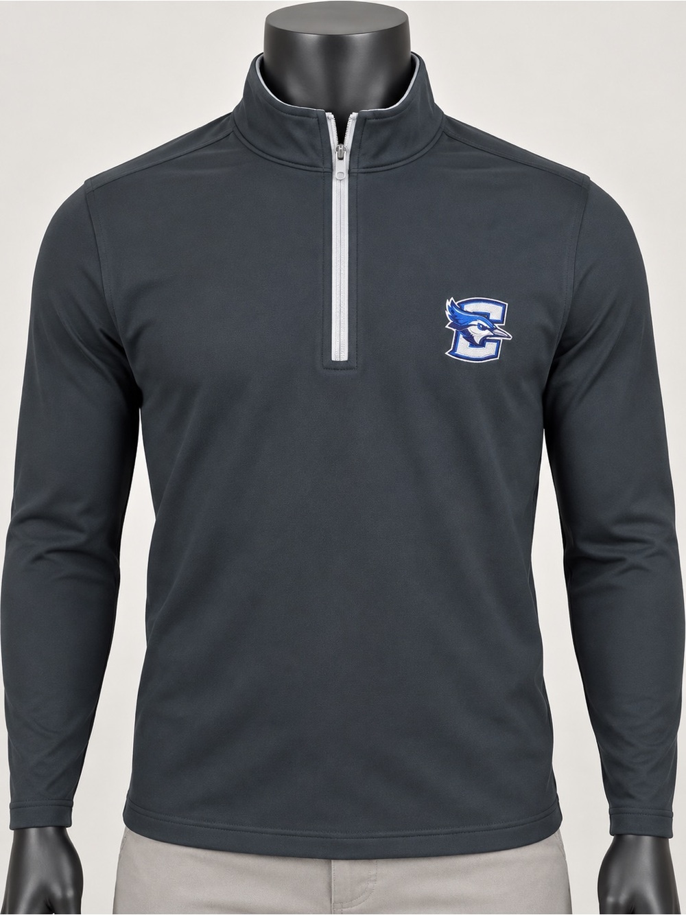 Peter Millar Creighton Bluejays Men’s M Charcoal 1/4 zip NWT